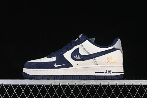 All categories Nk Air Force 1 Air Force series Nk Air Force 1 Low Air Force low-top Nike Air Force 1'07 Low Year of the Horse limited edition Navy blue Prancing Horse Air Force 1 low-top casual sneakers XD0028-013